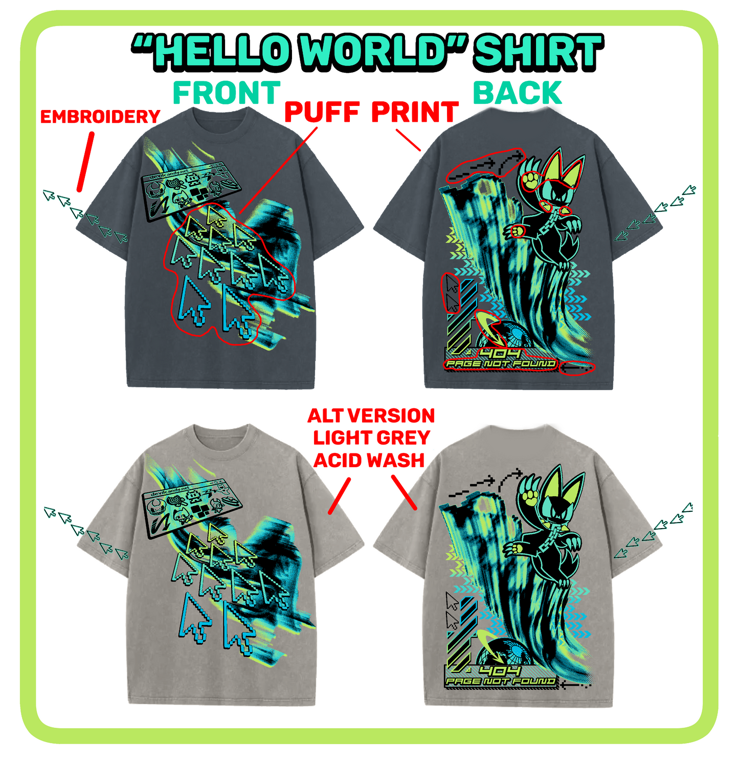 "Hello World" Lux Oversize Shirt