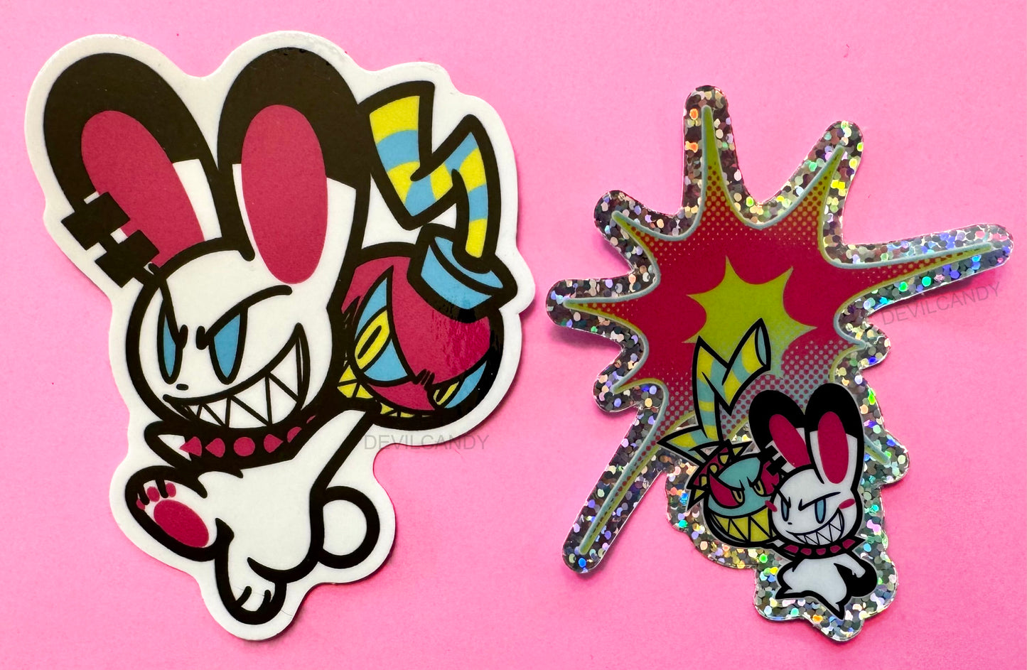 Ruby Bunny Stickers (2 Design Options!)