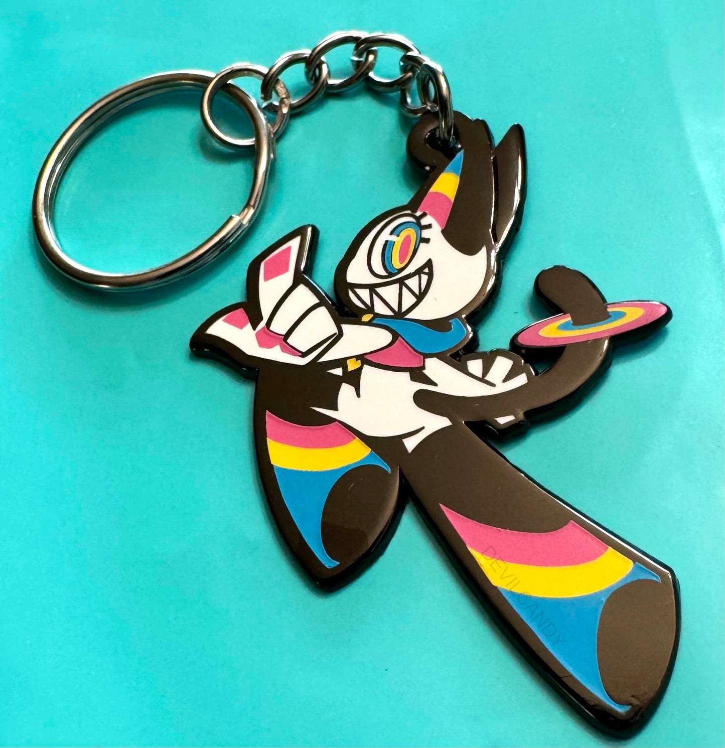 Zipper Metal Enamel Keychain
