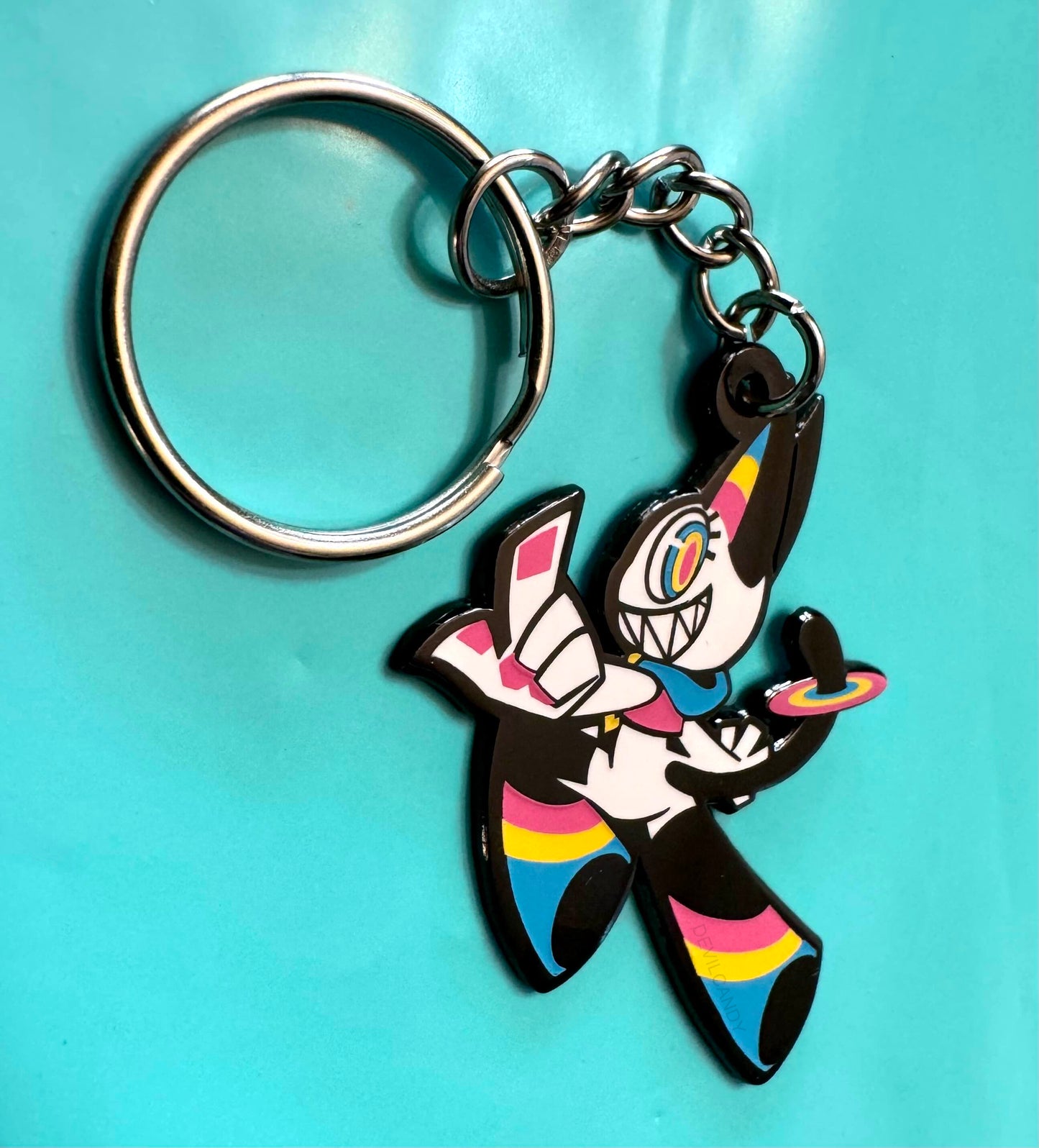 Zipper Metal Enamel Keychain