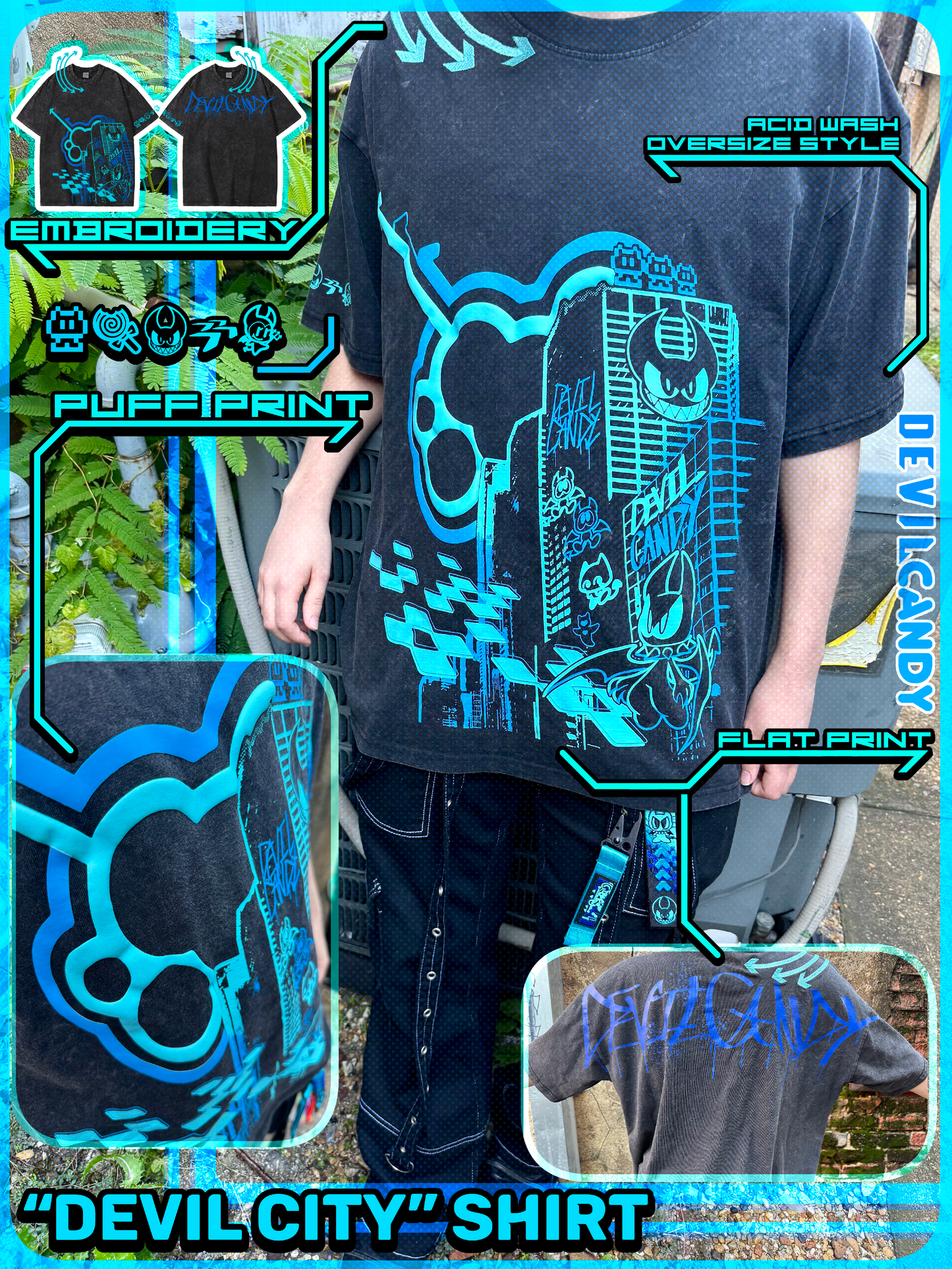 "Devil City" LUX Oversize Shirt