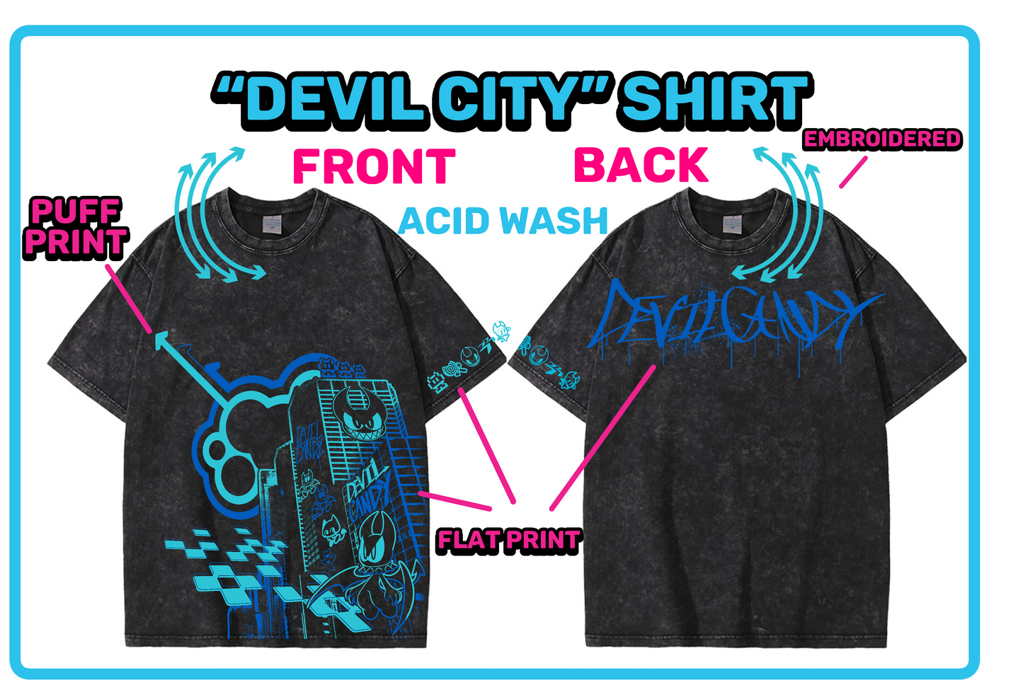 "Devil City" LUX Oversize Shirt