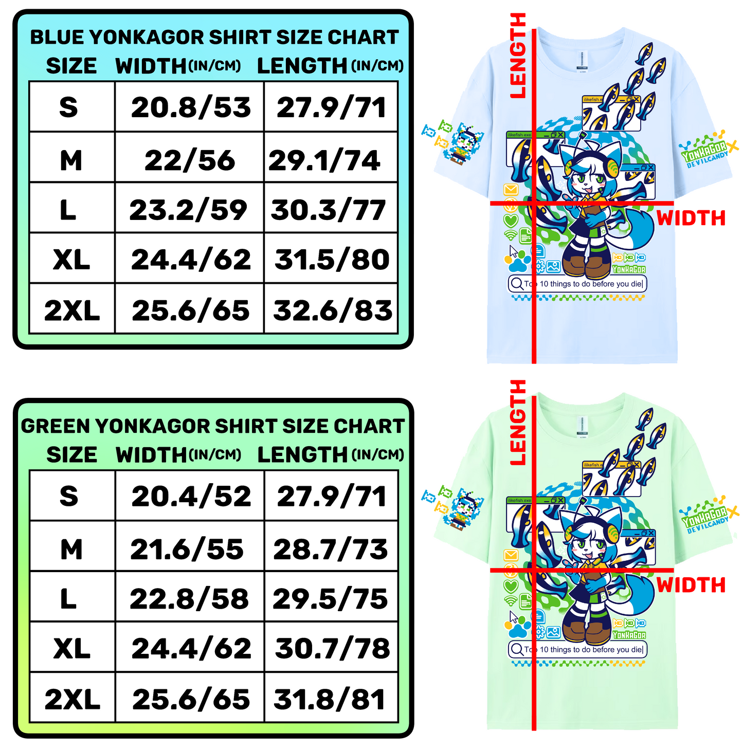 YonKaGor x DEVILCANDY "SeaDrive" T-Shirts + Sticker Sheet **PRE ORDER - Shipped Late July-Mid August**