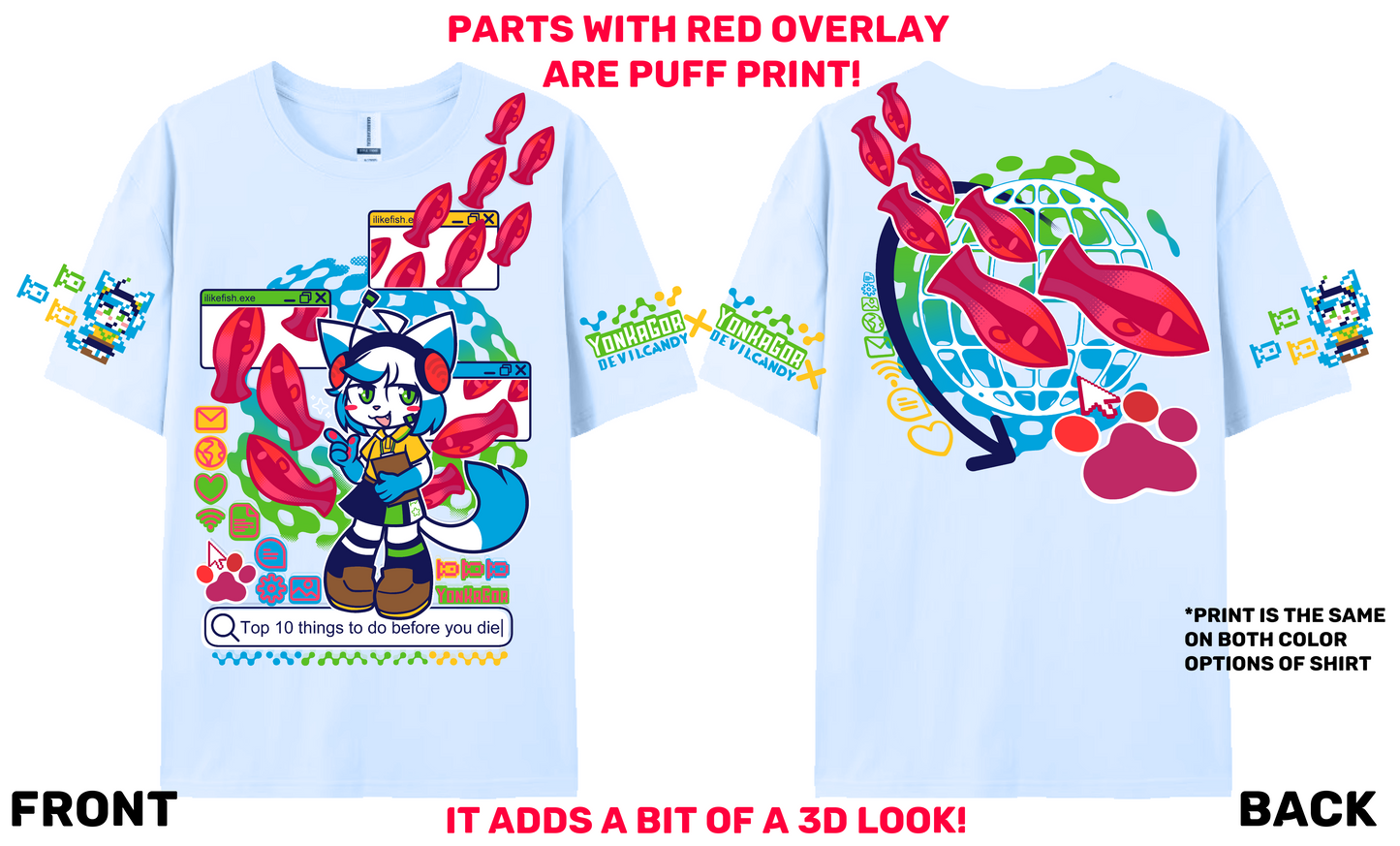 YonKaGor x DEVILCANDY "SeaDrive" T-Shirts + Sticker Sheet **PRE ORDER - Shipped Late July-Mid August**