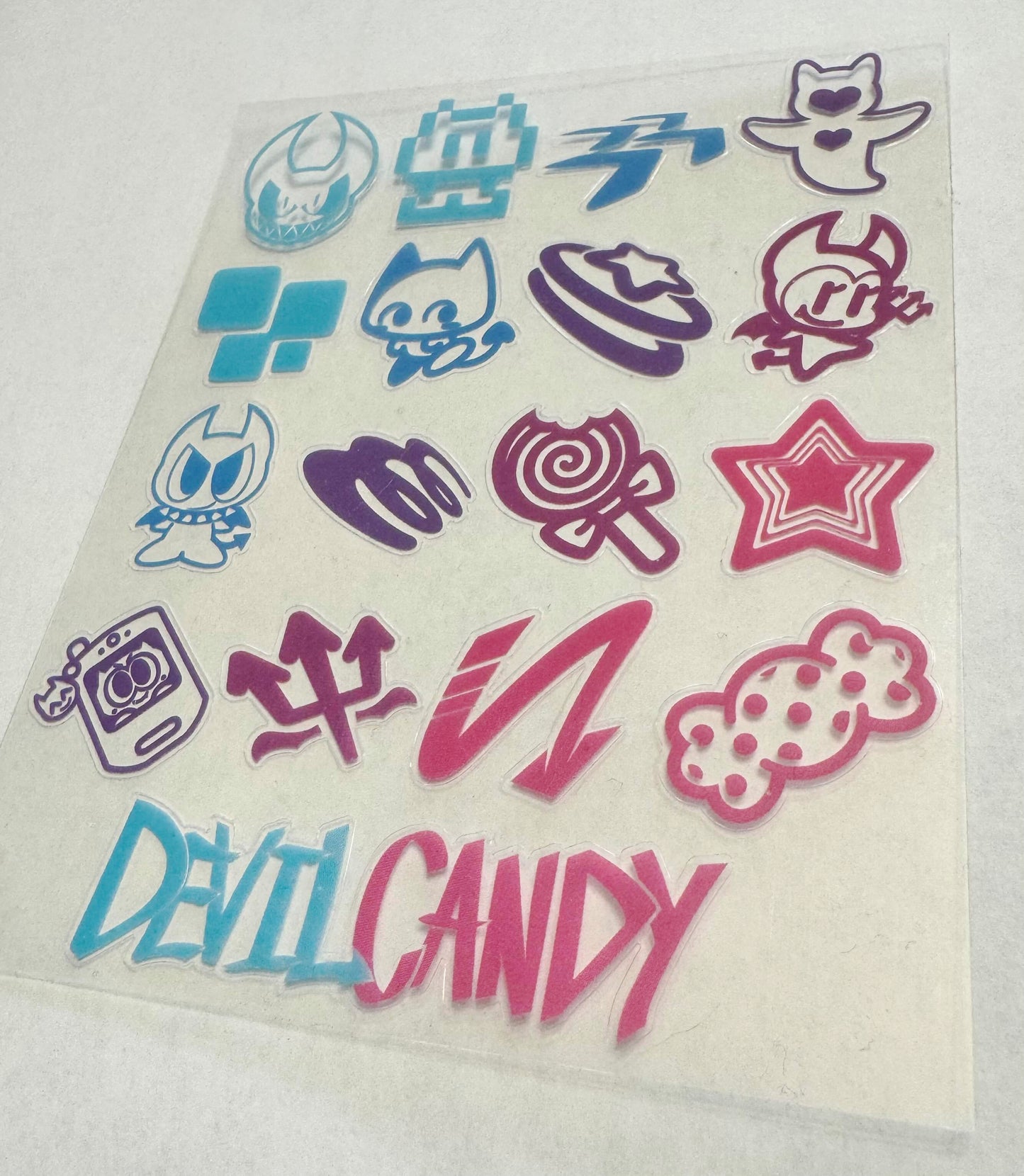 DEVILCANDY Icons - Clear Sticker Deco Sheet