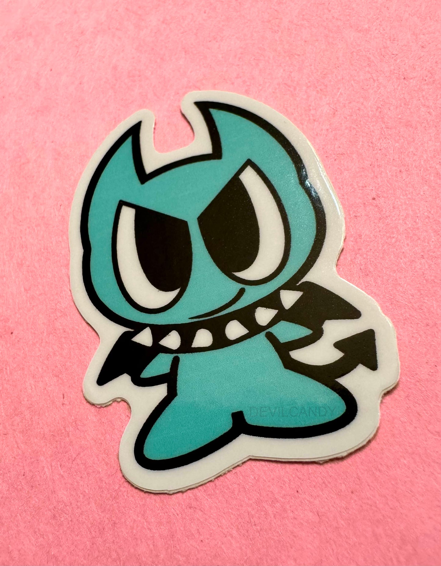 Lil' Devil Cyan Sticker