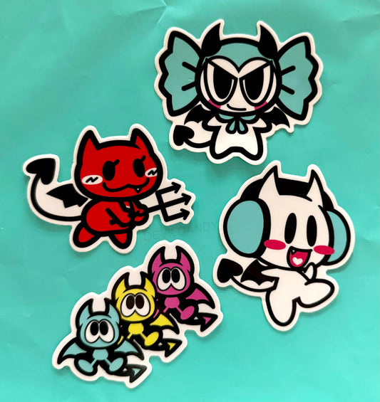 Various Devil Stickers (4 Design Options!)