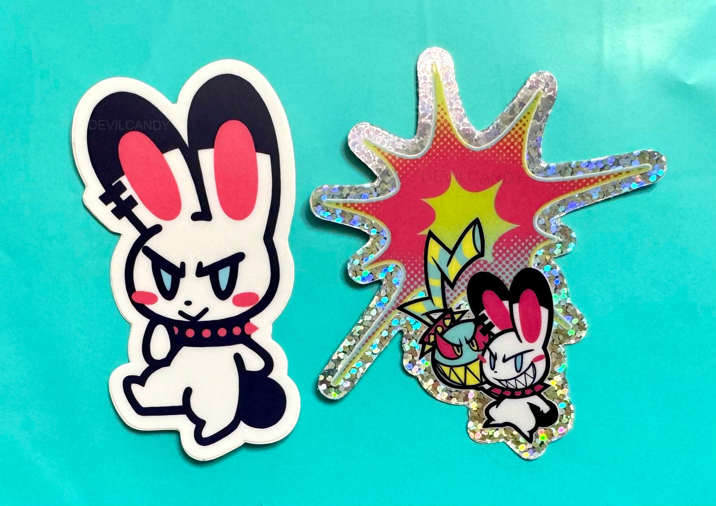 Ruby Bunny Stickers (2 Design Options!)