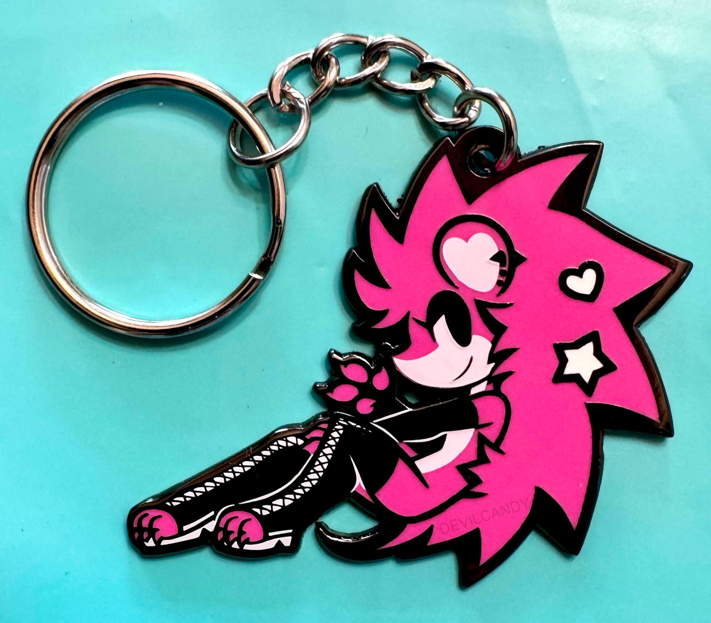 Quinn Metal Enamel Keychain