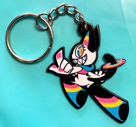 Zipper Metal Enamel Keychain