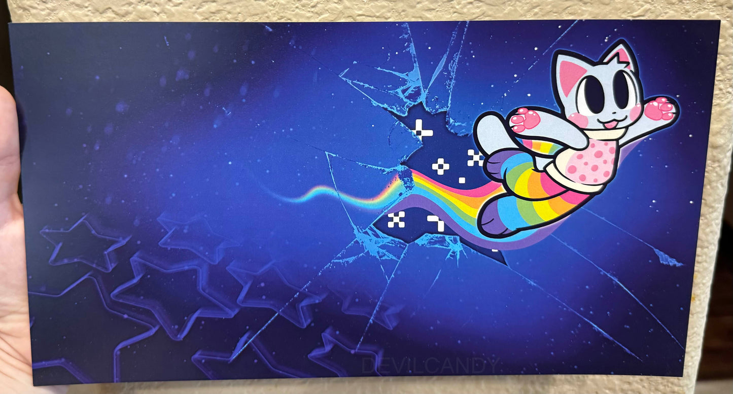 "Rainbow Kitty" Art Print