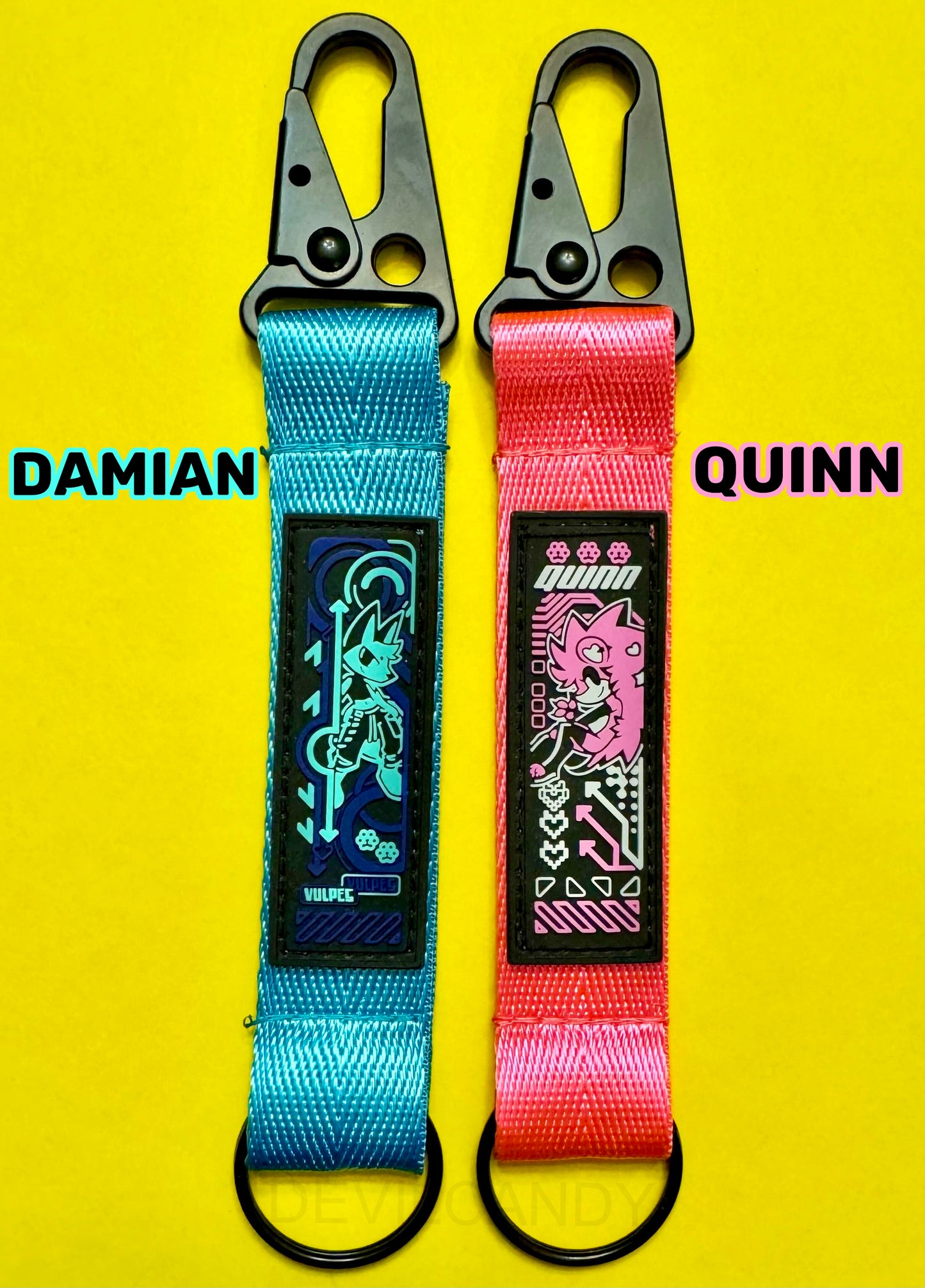 Quinn and Damian PVC Wrist Lanyards (2 Options)