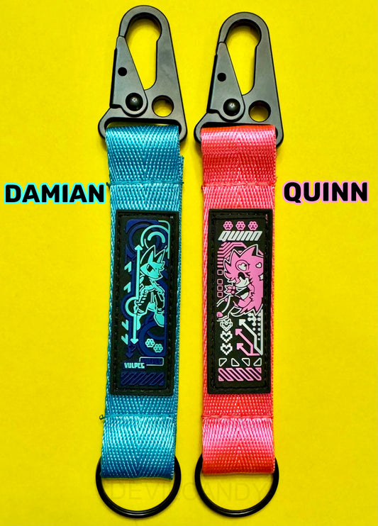 Quinn and Damian PVC Wrist Lanyards (2 Options)