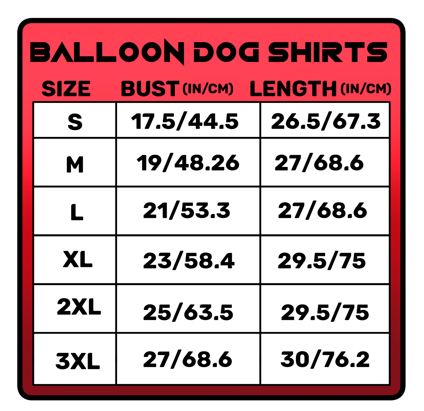 Balloon Dog Shirt Pre-Orders (Ends Dec 13 - Estimated Jan-Early Feb Delivery)