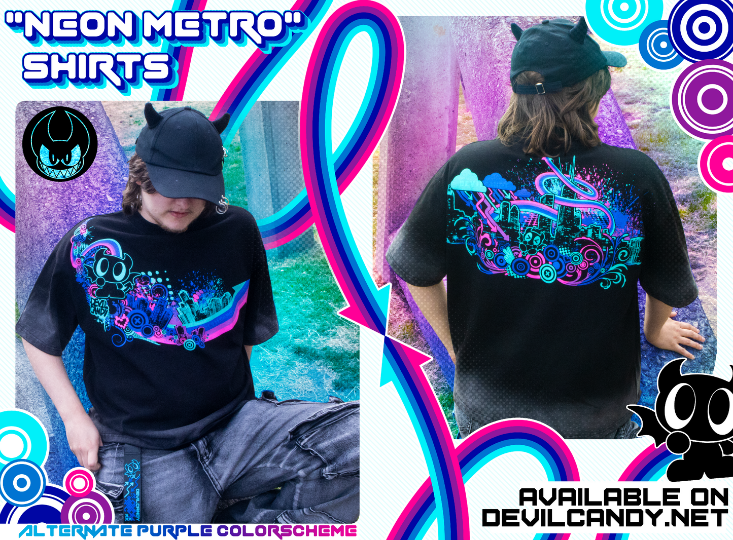 "Neon Metro" Lux Oversize Shirts (2 Options) - PRE-ORDER