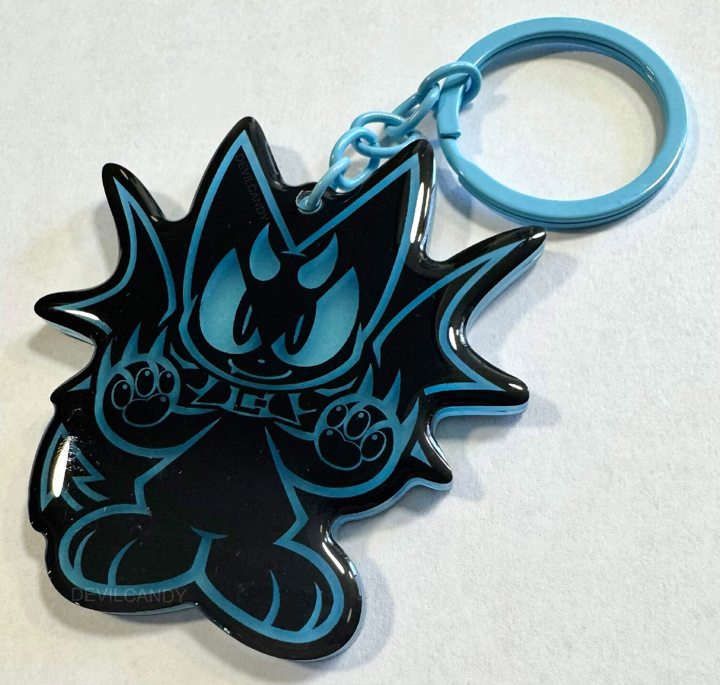 Kitty Devil Glow in the Dark Keychain