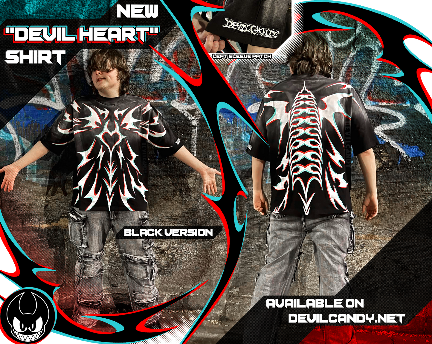 "Devil Heart" Lux Oversize Shirts (2 Options) - PRE-ORDER