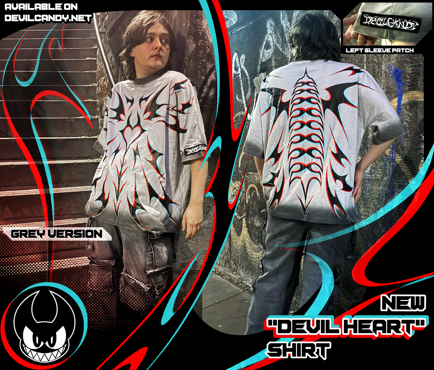 "Devil Heart" Lux Oversize Shirts (2 Options) - PRE-ORDER