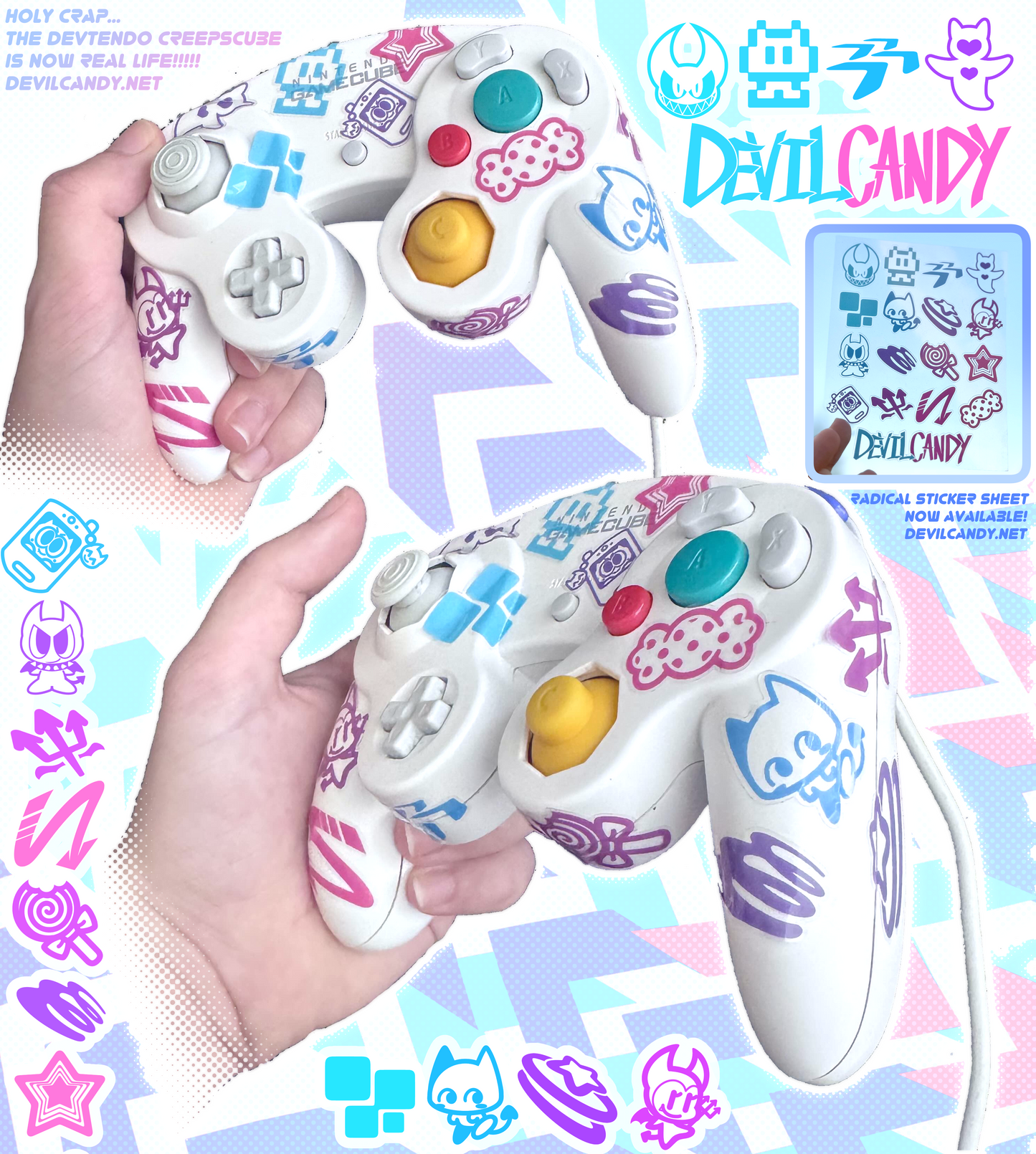 DEVILCANDY Icons - Clear Sticker Deco Sheet