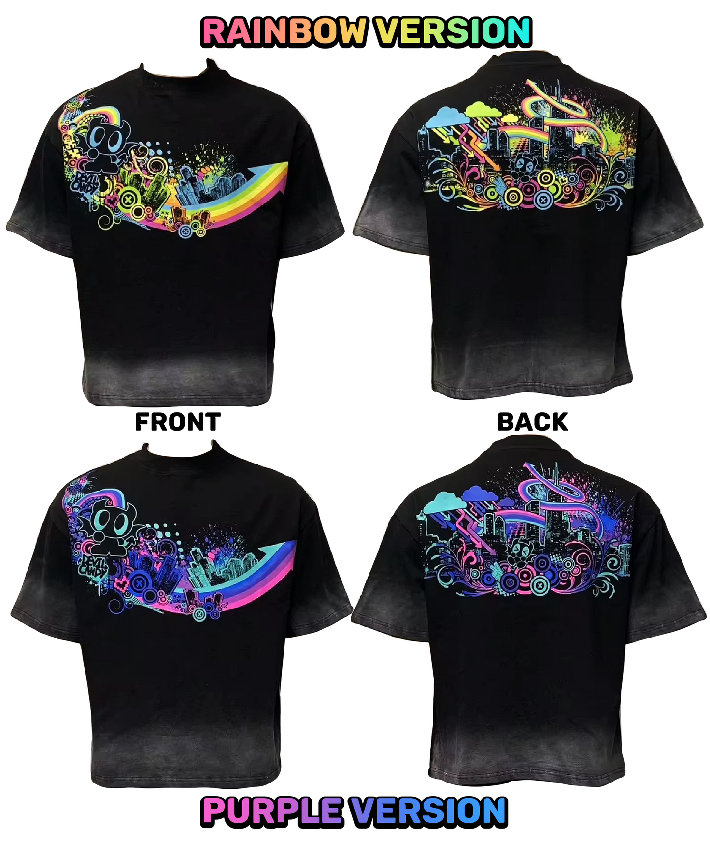"Neon Metro" Lux Oversize Shirts (2 Options) - PRE-ORDER